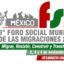 Participate to the World Social Forum on Migrations 2018 in Mexico