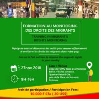 Formation au monitoring à Cotonou – Bénin