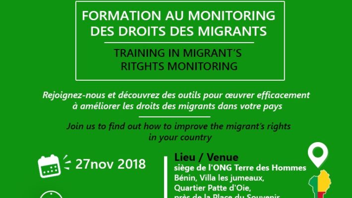 Formation au monitoring à Cotonou – Bénin